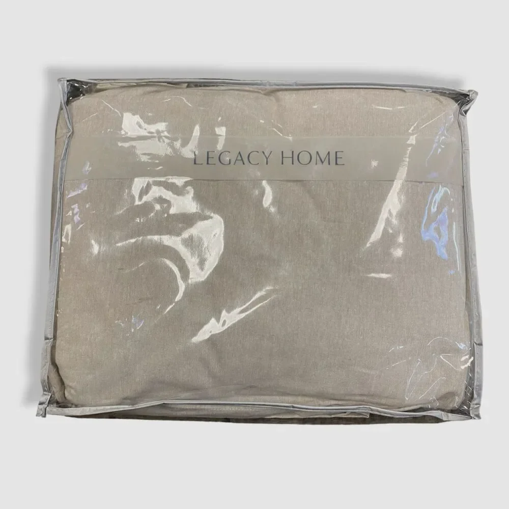 $290 Legacy Home Gray Essex Dust Bed Skirt Full 22